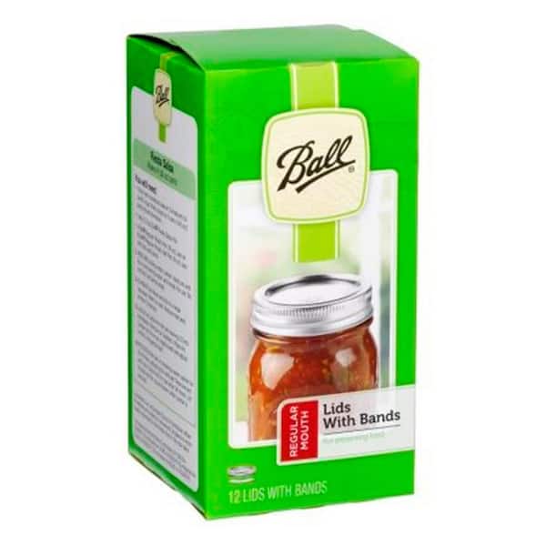 Ball Regular Mouth Canning Jar Lids Package contains 12 Lids. 