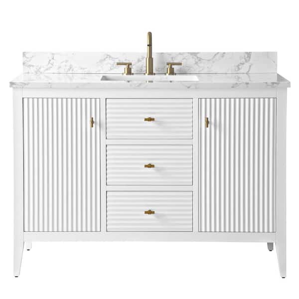 Vanity Art 48 in. W x 22 in D x 38 in. H Single Sink Bath Vanity