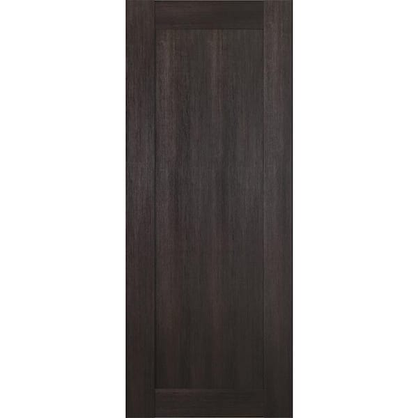 Belldinni Vona 07 30 in. W x 80 in. H x 1-3/4 in. D 1-Panel Solid Core Veralinga Oak Wood Interior Door Slab