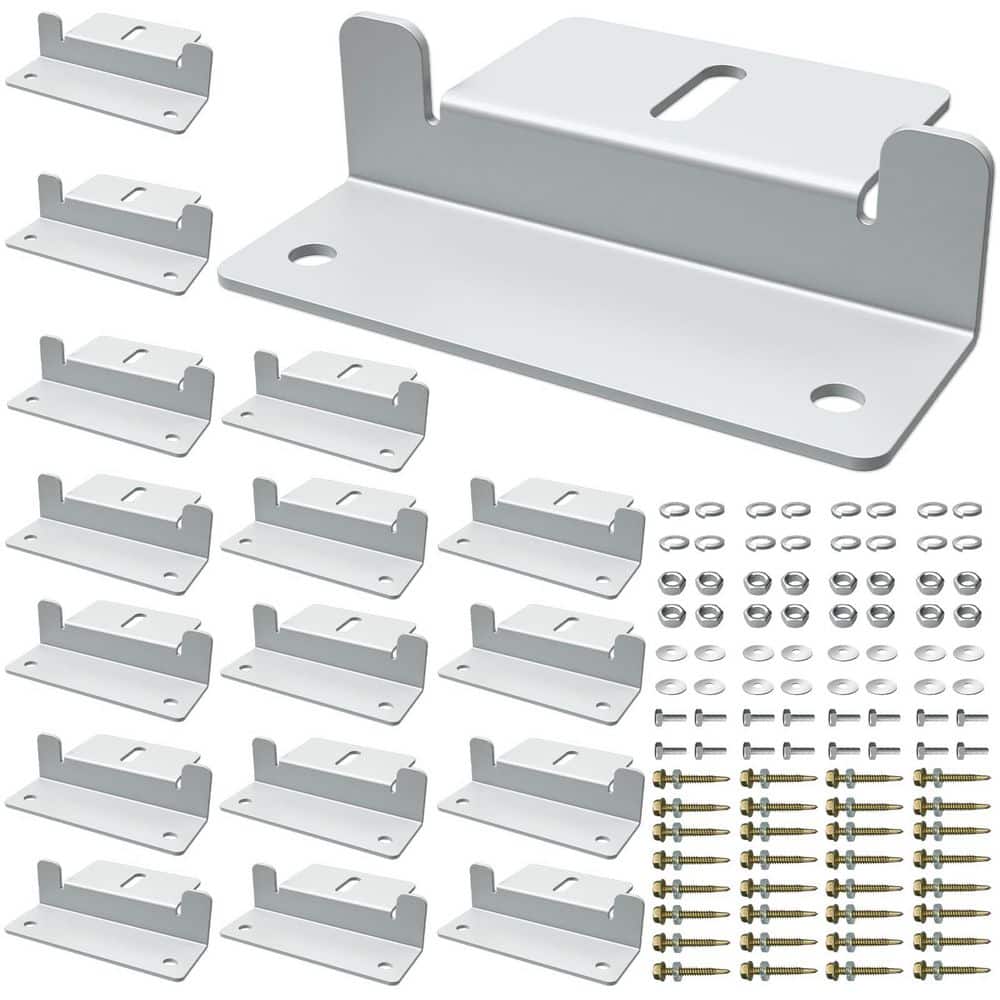 Vrbgify Lightweight Aluminum 16 Units Solar Panel Mounting Z
