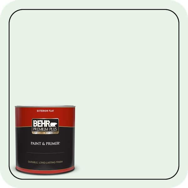 BEHR PREMIUM PLUS 1 Qt. #PPL-25 Sign of Spring Flat Exterior Paint & Primer
