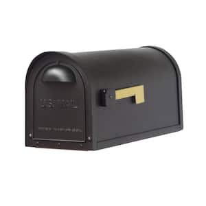 Classic Black Post Mount Mailbox