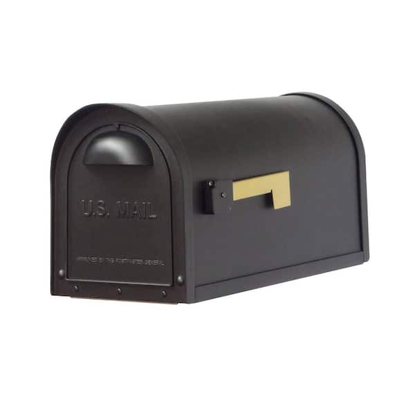 SPECIAL LITE PRODUCTS Classic Black Post Mount Mailbox