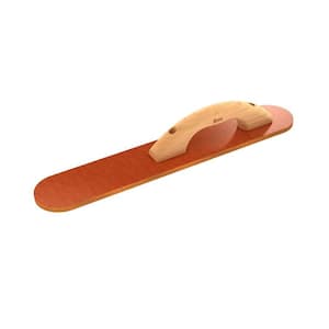 20 in. x 3-1/2 in. Round End Resin Float with Wood Handle
