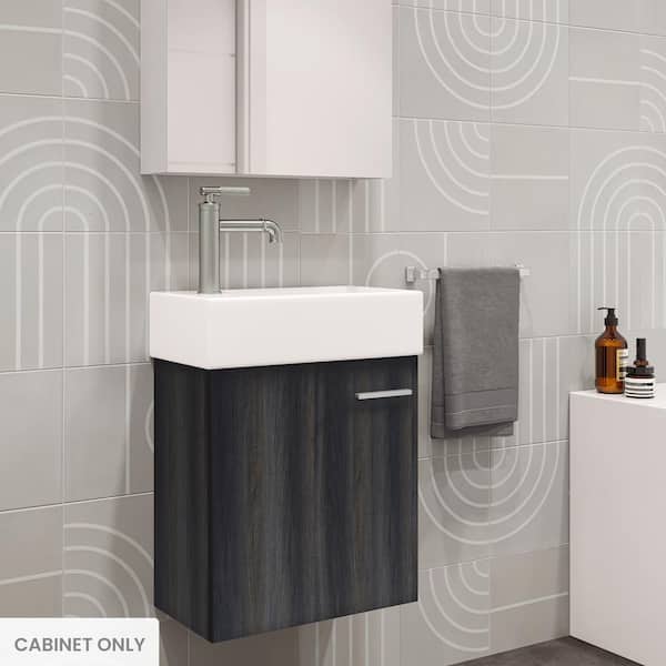 Swiss Madison Colmer 24 in. W x 22 in. D x 8 in. H Bath Vanity Cabinet without Top in Black