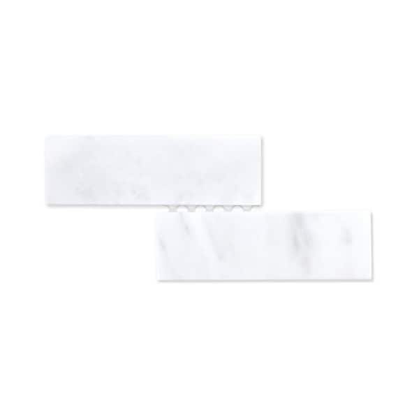 Floor Tile Pattern Samples sunwings Subway Carrara White 6 in. x 6 in. Brick Joint Honed Natural ...