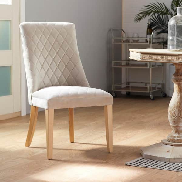 Litton Lane Celina White Wood Contemporary Dining Chair (Set of 2)