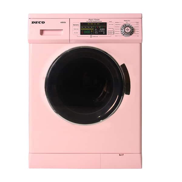 Deco 1.57 cu. ft. 110-Volt Pink High -Efficiency Compact Vented/Ventless Electric Version 2 Pro All-in-One Washer Dryer Combo