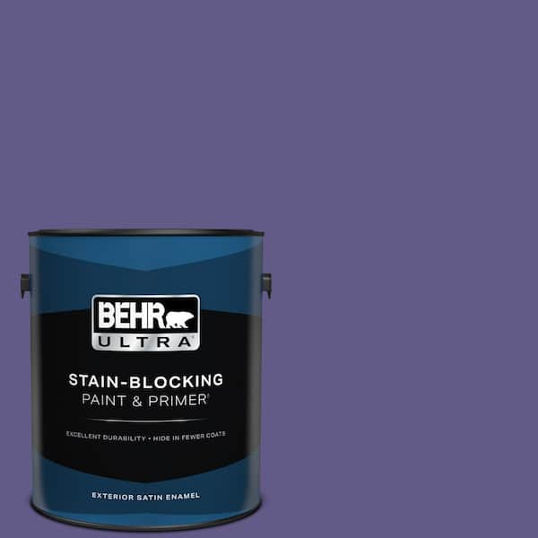 BEHR ULTRA 1 gal. #S-G-640 Purple Balloon Satin Enamel Exterior Paint & Primer