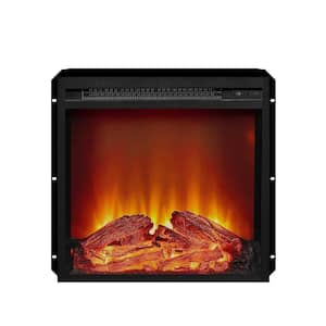 AltraFlame 18 in. x 18 in. Glass Front Electric Fireplace Insert, Black