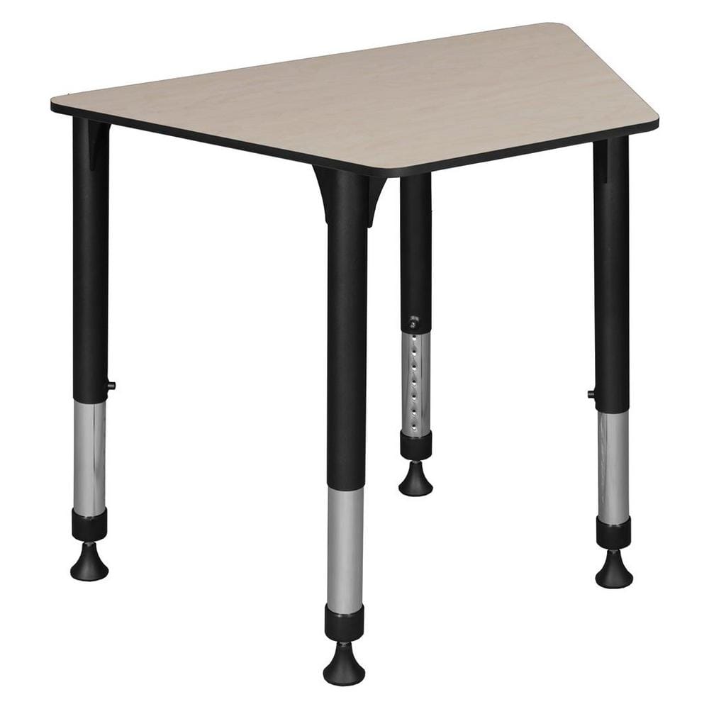 Ayrton 36 in. Rectangular Maple Composite School Desk with Adjustable Height