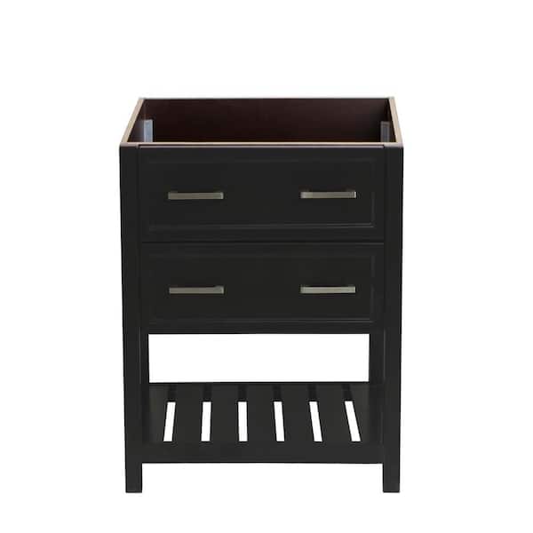 Milan 25 in. W x 19 in. D Bath Vanity Cabinet Only in Espresso