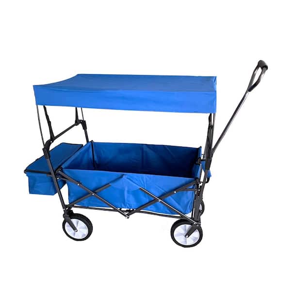 Willit 43.5 in. L x 20 in. W x 46 in. H Steel Garden Cart, Blue