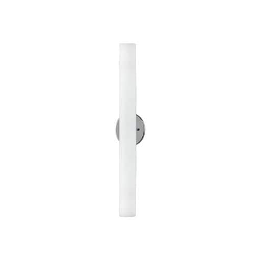 Elegance Brushed Nickel 24" LED Dimmable Sconce with White Opal Glass