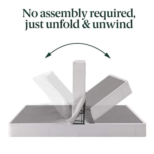 10BOX Zinus 7.5 in. Profile Full White Metal Box Spring, No