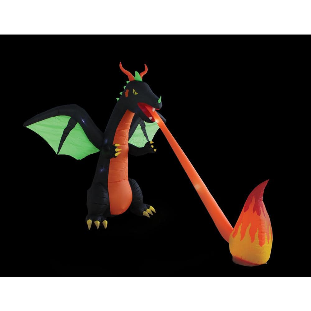 Halloween Express 13 Ft Inflatable Fire-breathing Dragon