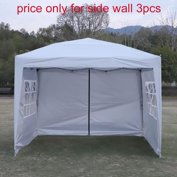 Outsunny 10' x 10' Pop Up Canopy with Sidewalls, Mesh Screen