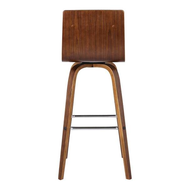 Benjara 26 Inch Brown Faux Leather, 26 Inch Counter Height Bar Stools