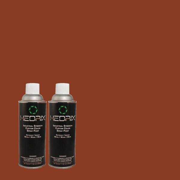 Hedrix 11 oz. Match of PEC-58 Red Hill Gloss Custom Spray Paint (2-Pack)
