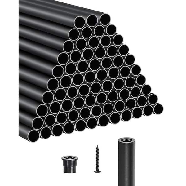 Staircase Balusters 101 Pack, 26 in. Aluminum Stair Balusters, 3/4 in. Water-Proof Round Metal Spindle Railing