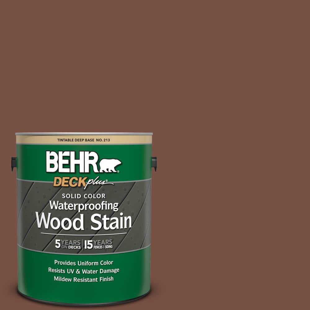 1 gal. #S190-7 Toasted Pecan Solid Color Waterproofing Exterior Wood Stain