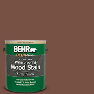 1 gal. #S190-7 Toasted Pecan Solid Color Waterproofing Exterior Wood Stain