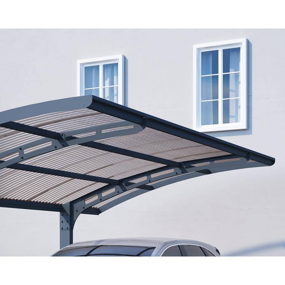 Arizona Gray 10' x 16' Single Slope Carport Kit
