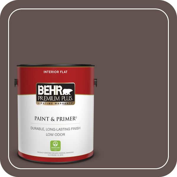 BEHR PREMIUM PLUS 1 gal. #740B-6 Windsor Flat Low Odor Interior Paint & Primer