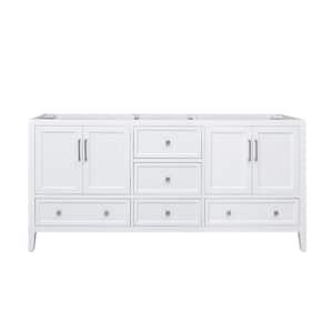 Everette 72 in. W x 21.5 in. D x 34 in. H Bath Vanity Cabinet without Top in White