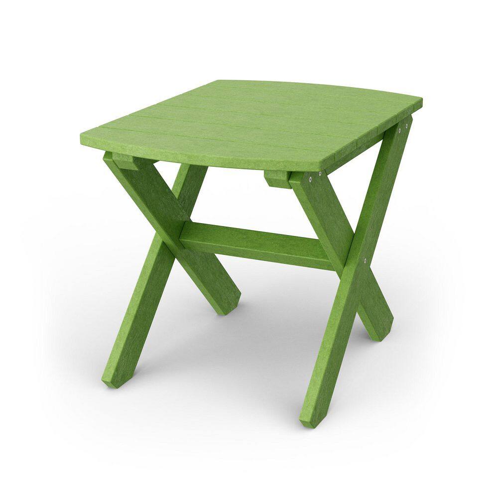 Classic Lime Green HDPE Plastic Outdoor Rectangular Side Table price history on PriceWatchPro
