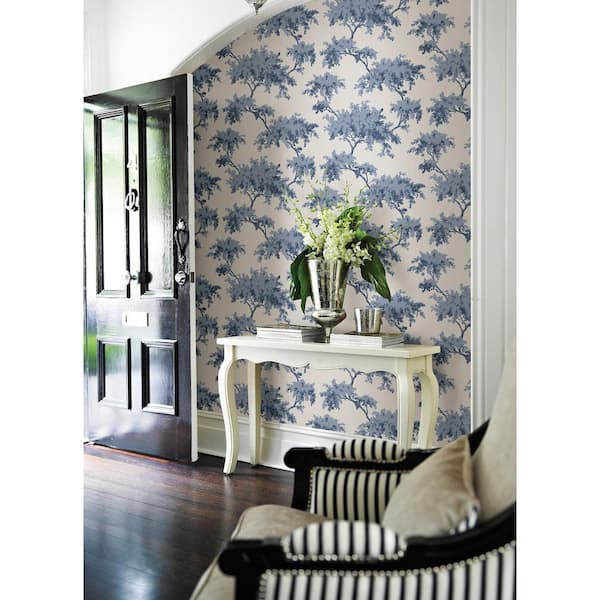 Denim Alder Matte Vinyl Peel and Stick Wallpaper