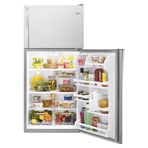 30 in. 20 cu. ft. Top Freezer Refrigerator in Stainless Steel, Energy Star