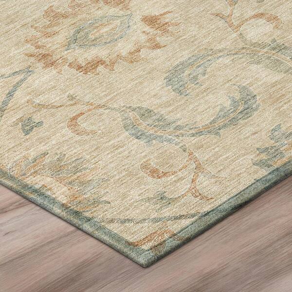 Chantille Machine Washable Indoor/Outdoor Abstract ACN3130 Linen 3 ft. x 5 ft. Area Rug