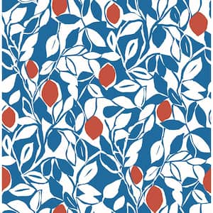 Loretto Blue Citrus Paper Strippable Roll (Covers 56.4 sq. ft.)