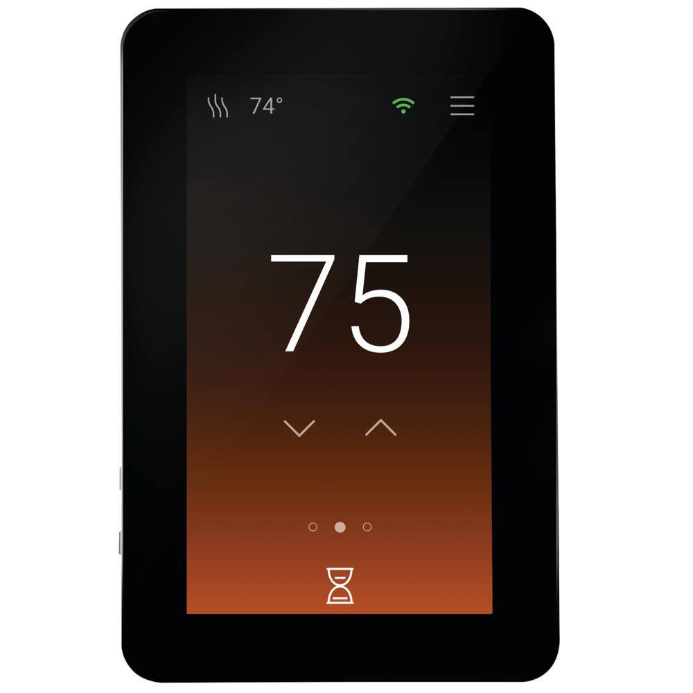 SunTouch Black Programmable Touchscreen Wi-Fi Thermostat with Voice Control