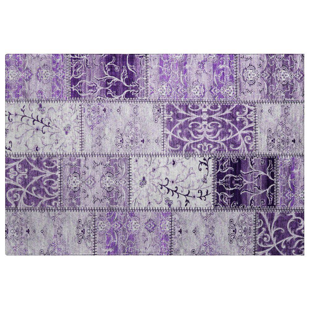 Dream Shag Premium Machine Washable Abstract ADS566 Purple 3 ft. x 4 ft. Area Rug price history on PriceWatchPro