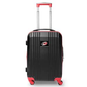 NHL Carolina Hurricanes 21 in. Hardcase 2-Tone Luggage Carry-On Spinner Suitcase
