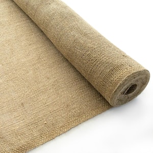 1 ft. x 15 ft. Natural Burlap Roll For Weed Barrier, Garden Decorations, Holiday Decorations, Party Decor