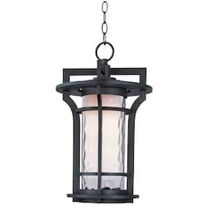 Oakville 12 in. Wide Black Oxide 1-Light Outdoor Hanging Lantern