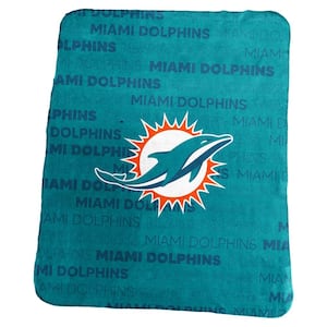 Miami Dolphins Multi-Colored Classic Fleece Throw