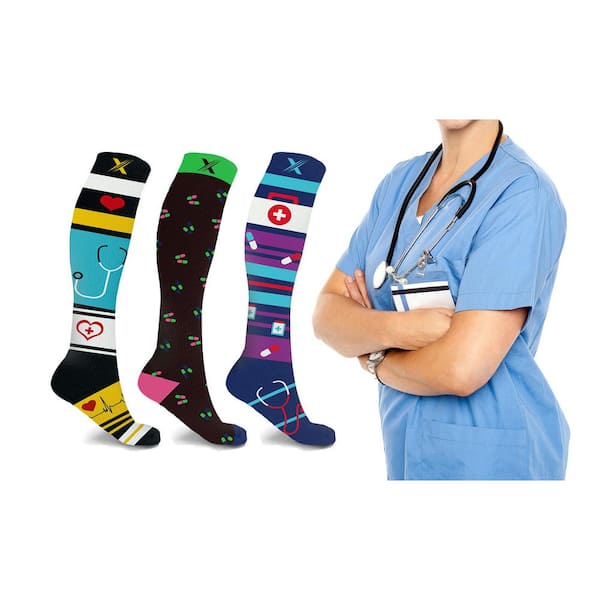 Should I Wear Compression Socks At Work?  Compression socks, Compression  socks varicose veins, Nurse compression socks