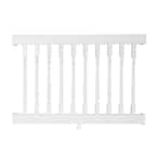 Weatherables Delray 3.5 ft. H x 4 ft. W Vinyl White Railing Kit with ...