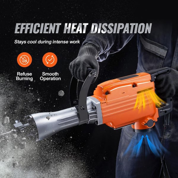 SKYSHALO Demolition Jack Hammer Concrete Breaker, 25.6 x 4.7 in