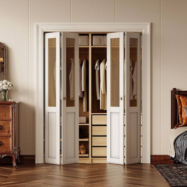 SOCBAZZAR 70.8 in x 78.75 in. (Double Door)Half Paneled Solid Core