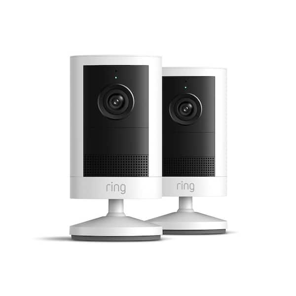 Outdoor Cam, Battery Security Camera - Wide-Angle Retinal 2K Video, 6x Enhanced Zoom, Night Vision, White, (2-Pack)