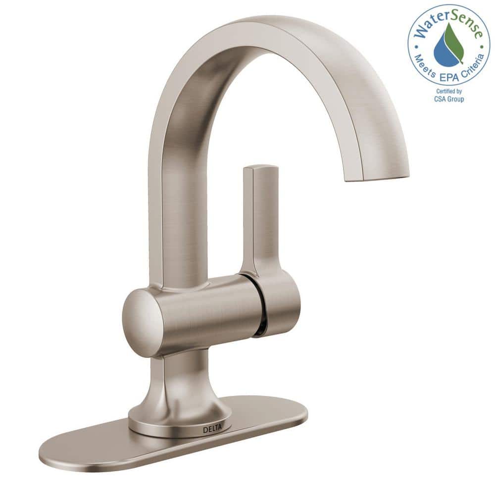 Albion Brushed Nickel Single Handle Bathroom Faucet