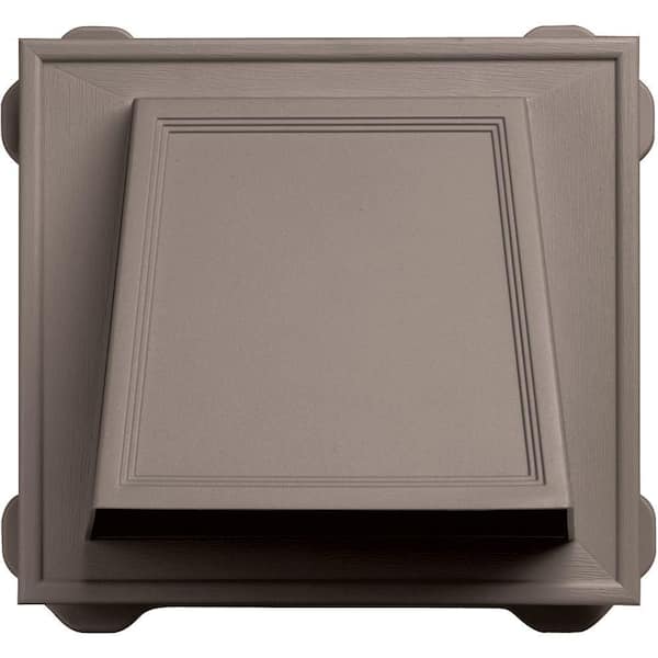 Mid America 10 in. x 9 in. #008 Natural Clay 6 in. Hooded Dryer Vent Mounting Block