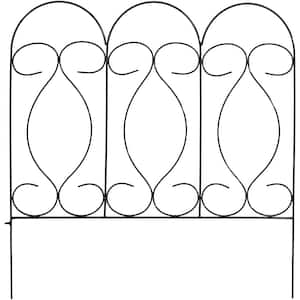 Traditional 24 in. W x 24 in. H Steel Wire Garden Fence (5-Pack)