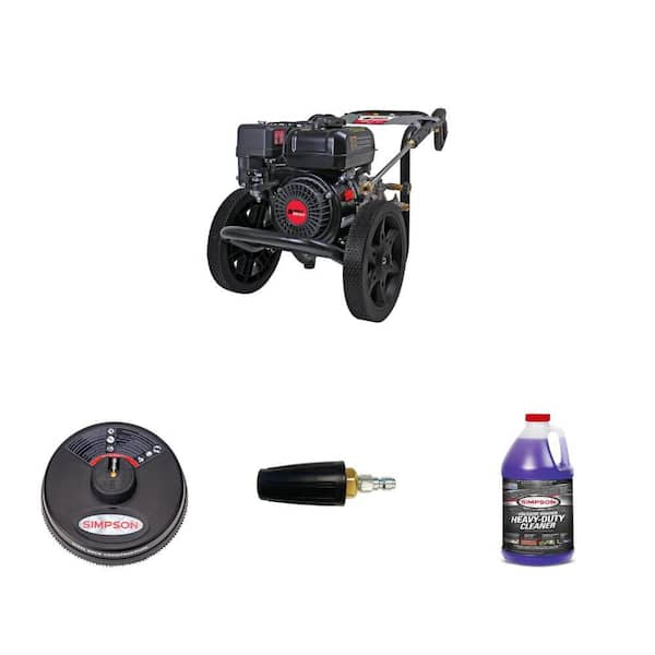 2900 PSI 2.4 GPM Gas Pressure Washer, 15 in. Surface Cleaner, Turbo Nozzle and 1 Gal. All Purpose Cleaner Combo