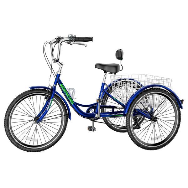 MOONCOOL 24 in. Adult Tricycle 3 Wheel Trike Low Stand-Over